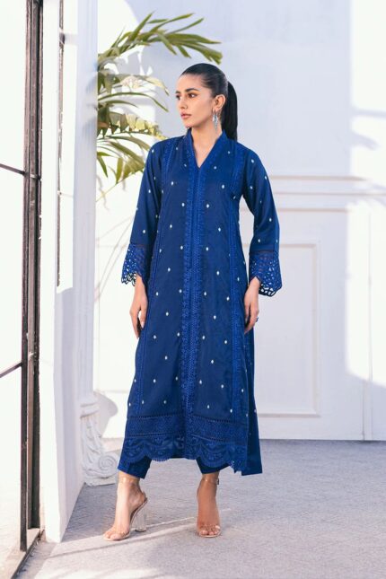 Blue 2 Piece - Top & Bottom Suit - Size - Medium